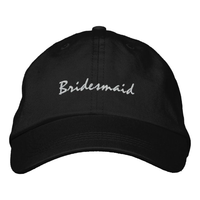Bridesmaid Cap Broderad Keps (Framsida)
