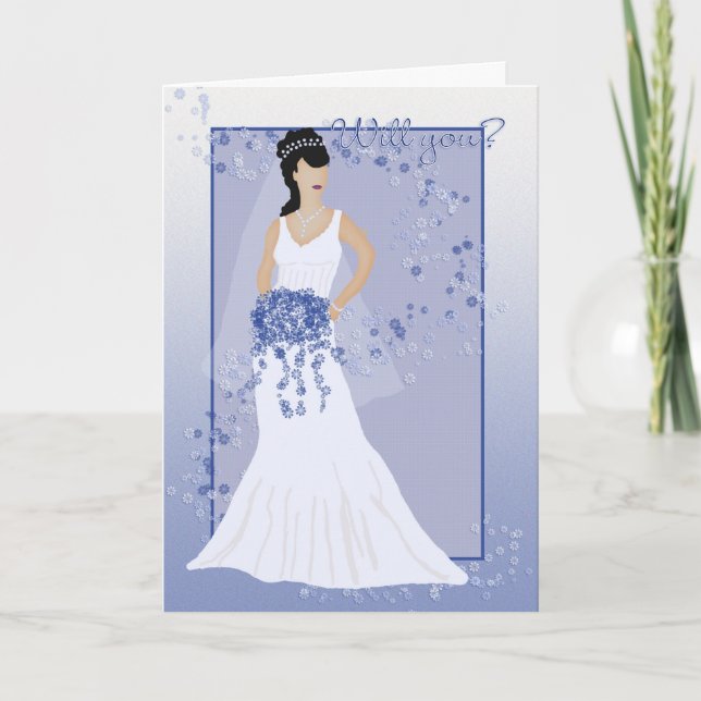 Bridesmaid Card kommer att vara min briljant med s Inbjudan (Framsida)