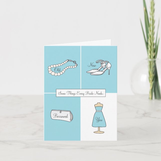 Bridesmaid Card Will You Be My Cards- Blue Helgkort (Framsida)