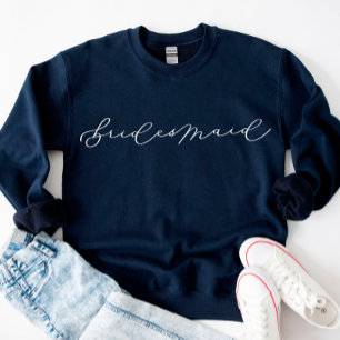 Bridesmaid Cute Script Bachelorette/Brudens sida S T Shirt