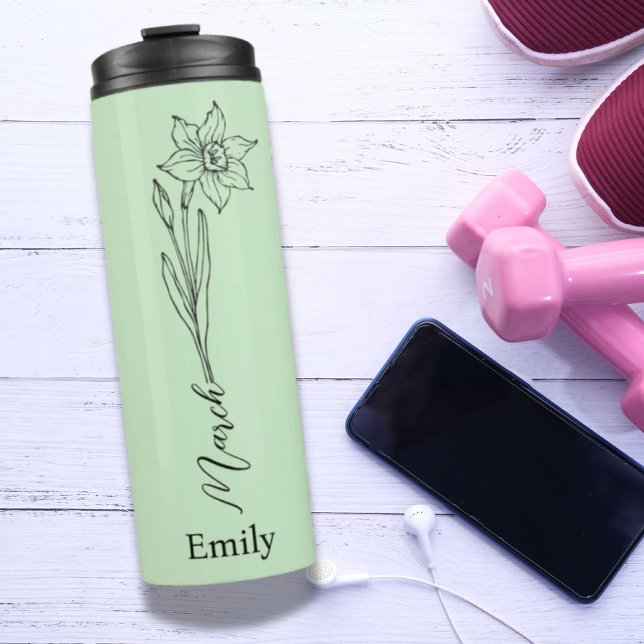 Bridesmaid Daffodil March Birth Month Flower (Bridesmaid Daffodil March Birth Month Flower Thermal Tumbler)