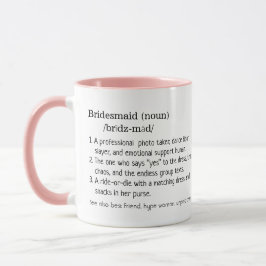 Bridesmaid Definition Heartfilt Gift Mugg