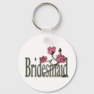 Bridesmaid/Dogwood Bröllop Nyckelring