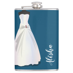 Bridesmaid Dress med Personalize Bröllop Fickplunta