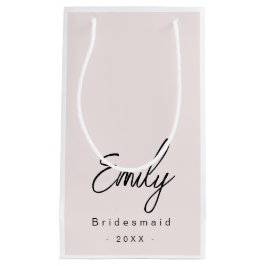 Bridesmaid Elegant Small Gift Bag | ROSA