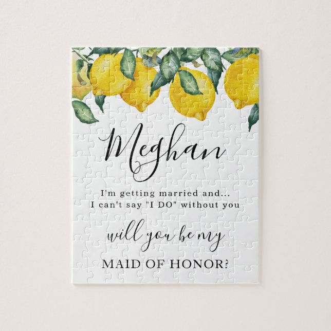 Bridesmaid eller Maid of honor Frieri Pussel (Vertikal)