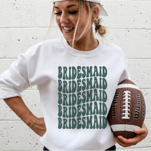 Bridesmaid Emerald Anpassningsbar Matching Brudens T Shirt
