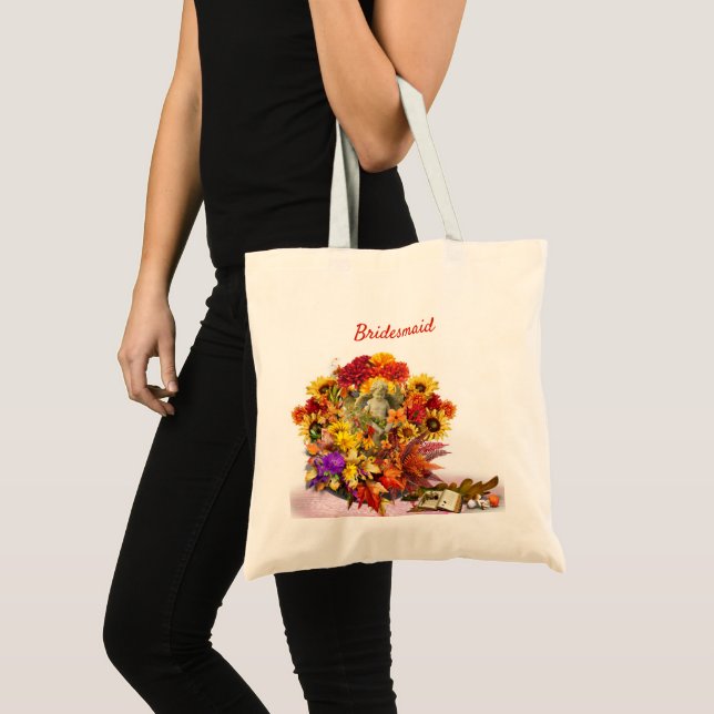 Bridesmaid Engagemenet Bröllop Bride Tote Bag Tygkasse (Framsida (produkt))