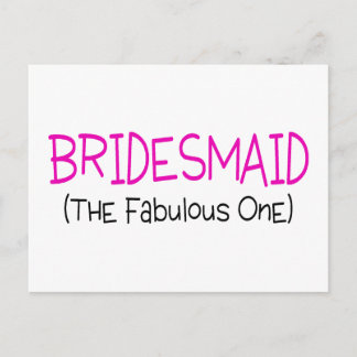 Bridesmaid, Fabulous One Vykort