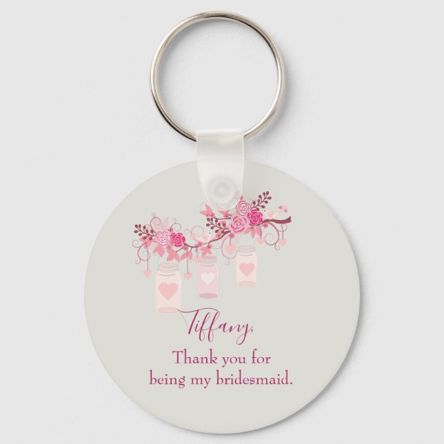 Bridesmaid Favor Gift Nyckelring (Framsida)