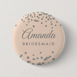 Bridesmaid favor Silver Glitter confetti  Knapp