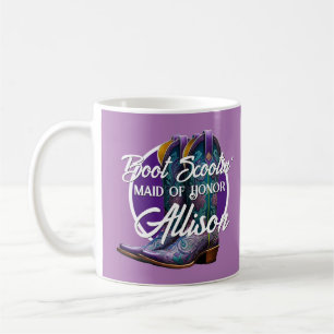 Bridesmaid Finare CowboyBoots Lilac Kaffemugg
