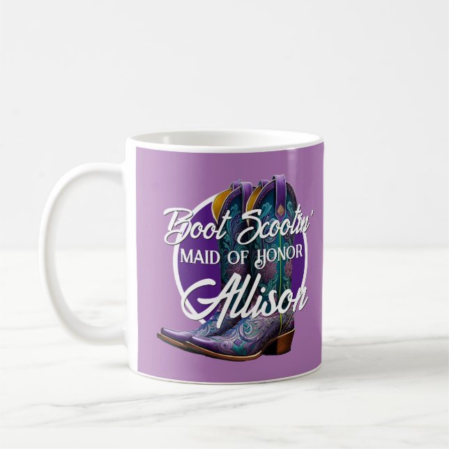 Bridesmaid Finare CowboyBoots Lilac Kaffemugg (Vänster)