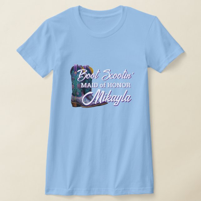 Bridesmaid Finare CowboyBoots T Shirt (Laydown)