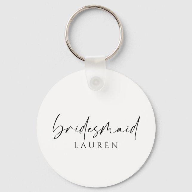 Bridesmaid för Chicen Keychain Nyckelring (Framsida)