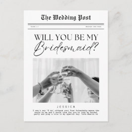 Bridesmaid Frieri, Anpassade Newspaper Vykort