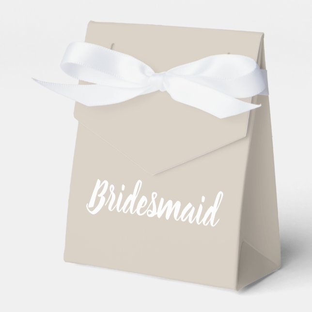 Bridesmaid Frieri Box - Förlovning Brudens sida Presentaskar (Framsidan Sidan)
