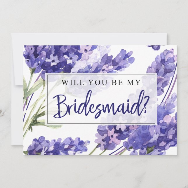 Bridesmaid Frieri Card/Kommer du att bli min Bride Inbjudningar (Framsida)