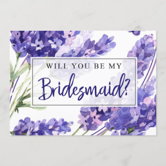 Bridesmaid Frieri Card/Kommer du att bli min Bride Inbjudningar