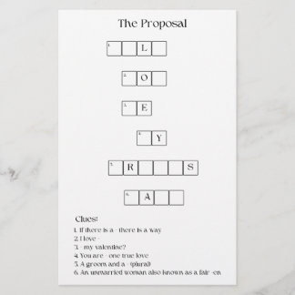 Bridesmaid Frieri Crossword
