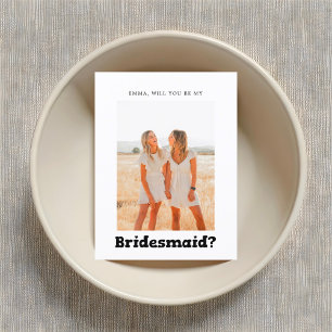 Bridesmaid Frieri fetstil Vykort