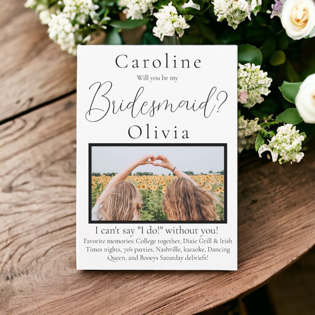 Bridesmaid Frieri fotofavoritminnen Inbjudningar (Skapare uppladdad)