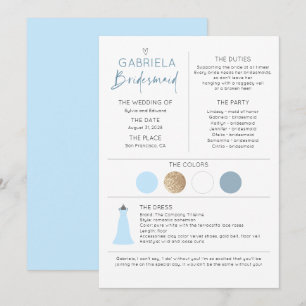 Bridesmaid Frieri & Information Dusty Blue