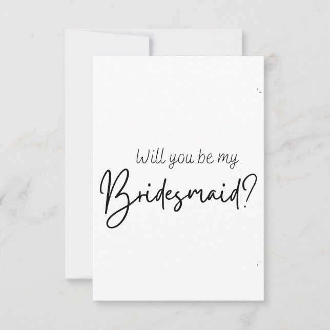 Bridesmaid frieri kort (Framsida)