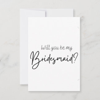 Bridesmaid frieri kort