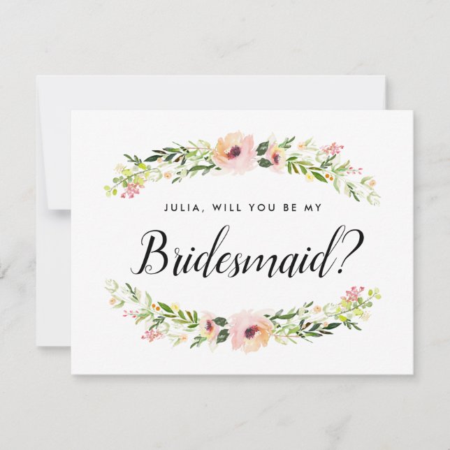 Bridesmaid Frieri kort (Framsida)