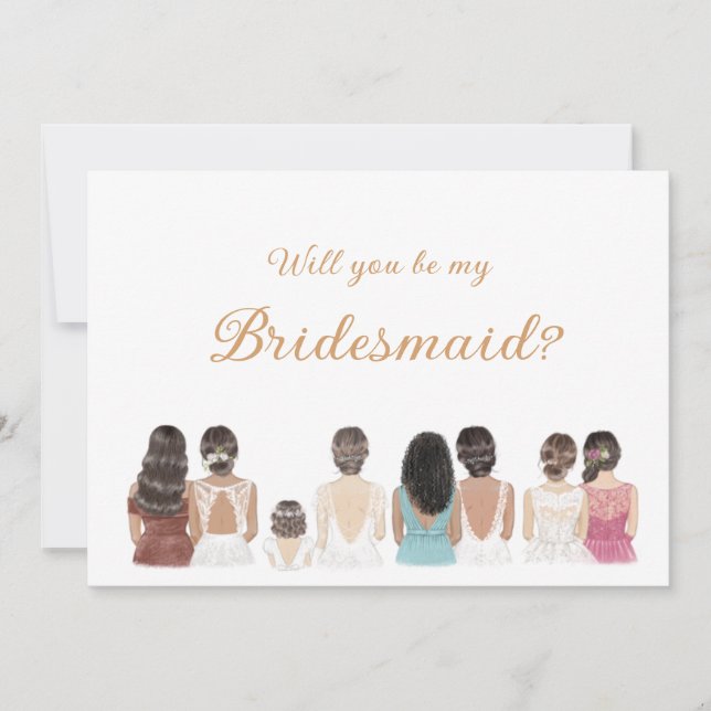 Bridesmaid Frieri kort (Framsida)