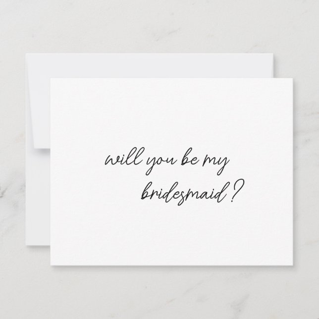 BRIDESMAID Frieri kort för lycklig bridesmaid-gåva (Framsida)