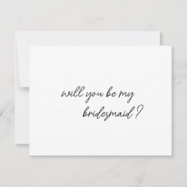 BRIDESMAID Frieri kort för lycklig bridesmaid-gåva