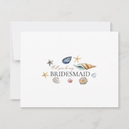 Bridesmaid-Frieri kort för Snäckan Tropical Beach
