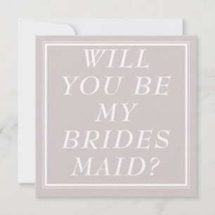 Bridesmaid Frieri kort - Förlovning Brudens sida