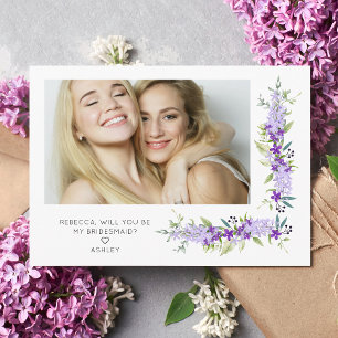 Bridesmaid Frieri Lila Shades Flowers Photo