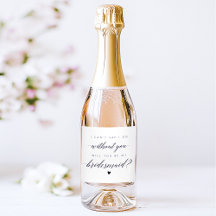 Bridesmaid Frieri minimalistisk kalligrafi