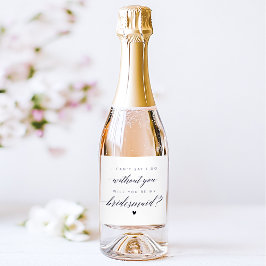 Bridesmaid Frieri minimalistisk kalligrafi