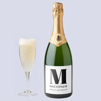 Bridesmaid Frieri Monogram Namn