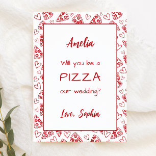 Bridesmaid Frieri Pizza som är Amore Italy Red Kort