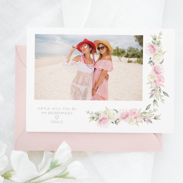 Bridesmaid Frieri Rosa Sage Shades Flowers Photo (Skapare uppladdad)