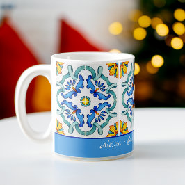 Bridesmaid-gåvor gynnar anpassningsbarna för blå M Kaffemugg