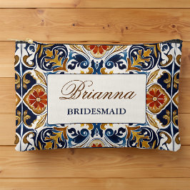 Bridesmaid ger Vintage Talavera Azulejo monogram