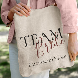 Bridesmaid Gift for Bröllop & Bachelorette Party Tygkasse