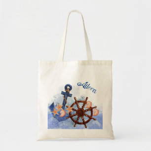 Bridesmaid Gift Nautical Beach Wedding Tygkasse