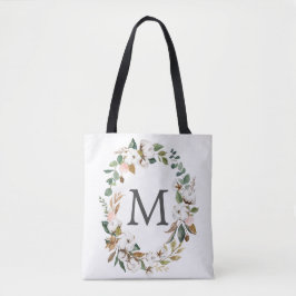 Bridesmaid Gift Personlig Tote Bag Magnolia Tygkasse