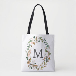Bridesmaid Gift Personlig Tote Bag Magnolia Tygkasse