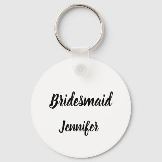 Bridesmaid Gift-presentationer med eget namn Bröll Nyckelring