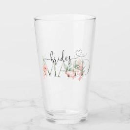 Bridesmaid Gifts Blommigt Tumbler Bröllopsfest Gif Glaskopp