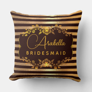 Bridesmaid Glitter-hjärta-Print personalize Kudde